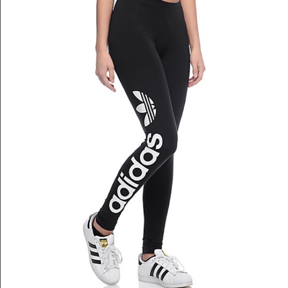 Adidas Linear Logo Black Leggings